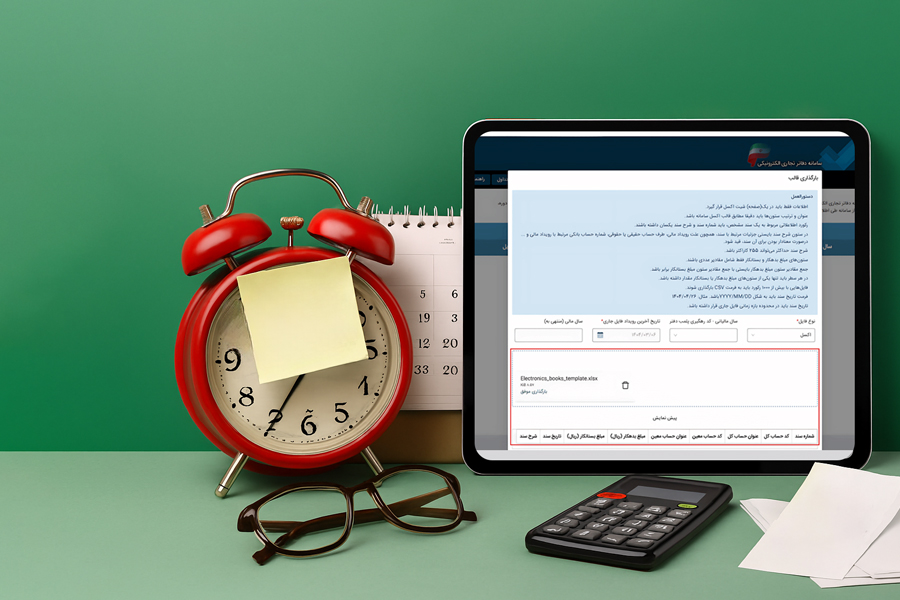 مهلت ارسال دفاتر تجاری شش ماهه دوم سال 1404